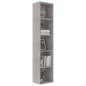 vidaXL Bücherregal Betongrau 40x30x189 cm Holzwerkstoff vidaXL Bücherregal Betongrau 40x30x189 cm Holzwerkstoff
