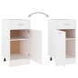 vidaXL Schubunterschrank Weiß 40x46x81,5 cm Holzwerkstoff vidaXL Schubunterschrank Weiß 40x46x81,5 cm Holzwerkstoff