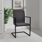 vidaXL Freischwinger 4 Stk. Grau Kunstleder vidaXL Freischwinger 4 Stk. Grau Kunstleder