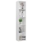 vidaXL Bücherregal Hochglanz-Weiß 40x30x189 cm Holzwerkstoff vidaXL Bücherregal Hochglanz-Weiß 40x30x189 cm Holzwerkstoff