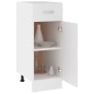 vidaXL Schubunterschrank Weiß 30x46x81,5 cm Holzwerkstoff vidaXL Schubunterschrank Weiß 30x46x81,5 cm Holzwerkstoff