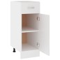 vidaXL Schubunterschrank Weiß 30x46x81,5 cm Holzwerkstoff vidaXL Schubunterschrank Weiß 30x46x81,5 cm Holzwerkstoff