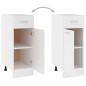 vidaXL Schubunterschrank Weiß 30x46x81,5 cm Holzwerkstoff vidaXL Schubunterschrank Weiß 30x46x81,5 cm Holzwerkstoff