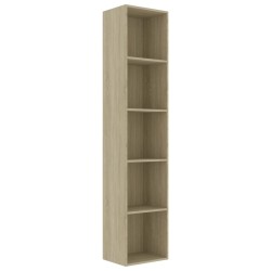 vidaXL Bücherregal Sonoma-Eiche 40x30x189 cm Holzwerkstoff