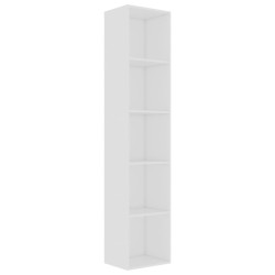 vidaXL Bücherregal Weiß 40x30x189 cm Holzwerkstoff