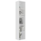 vidaXL Bücherregal Weiß 40x30x189 cm Holzwerkstoff vidaXL Bücherregal Weiß 40x30x189 cm Holzwerkstoff