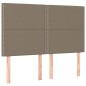 vidaXL Boxspringbett mit Matratze Taupe 140x200 cm Stoff vidaXL Boxspringbett mit Matratze Taupe 140x200 cm Stoff