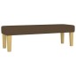 vidaXL Boxspringbett mit Matratze Dunkelbraun 140x190 cm Stoff vidaXL Boxspringbett mit Matratze Dunkelbraun 140x190 cm Stoff