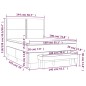 vidaXL Boxspringbett mit Matratze Dunkelbraun 140x190 cm Stoff vidaXL Boxspringbett mit Matratze Dunkelbraun 140x190 cm Stoff