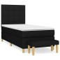 vidaXL Boxspringbett mit Matratze Schwarz 100x200 cm Stoff vidaXL Boxspringbett mit Matratze Schwarz 100x200 cm Stoff