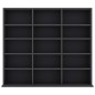 vidaXL CD-Regal Grau 102x23x89,5 cm Holzwerkstoff vidaXL CD-Regal Grau 102x23x89,5 cm Holzwerkstoff