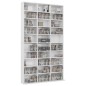 vidaXL CD-Schrank Hochglanz-Weiß 102x16x177,5 cm Holzwerkstoff vidaXL CD-Schrank Hochglanz-Weiß 102x16x177,5 cm Holzwerkstoff