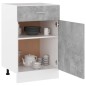 vidaXL Schubunterschrank Betongrau 50x46x81,5 cm Holzwerkstoff vidaXL Schubunterschrank Betongrau 50x46x81,5 cm Holzwerkstoff