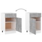 vidaXL Schubunterschrank Betongrau 50x46x81,5 cm Holzwerkstoff vidaXL Schubunterschrank Betongrau 50x46x81,5 cm Holzwerkstoff