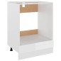 vidaXL Herdumbauschrank Hochglanz-Weiß 60x46x81,5 cm Holzwerkstoff vidaXL Herdumbauschrank Hochglanz-Weiß 60x46x81,5 cm Holzwerkstoff