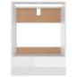 vidaXL Herdumbauschrank Hochglanz-Weiß 60x46x81,5 cm Holzwerkstoff vidaXL Herdumbauschrank Hochglanz-Weiß 60x46x81,5 cm Holzwerkstoff