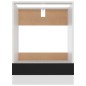 vidaXL Herdumbauschrank Schwarz 60x46x81,5 cm Holzwerkstoff vidaXL Herdumbauschrank Schwarz 60x46x81,5 cm Holzwerkstoff