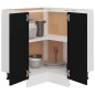 vidaXL Eckunterschrank Schwarz 75,5x75,5x81,5 cm Holzwerkstoff vidaXL Eckunterschrank Schwarz 75,5x75,5x81,5 cm Holzwerkstoff