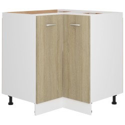 vidaXL Eckunterschrank Sonoma-Eiche 75,5x75,5x81,5 cm Holzwerkstoff