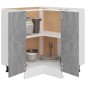 vidaXL Eckunterschrank Betongrau 75,5x75,5x81,5 cm Holzwerkstoff vidaXL Eckunterschrank Betongrau 75,5x75,5x81,5 cm Holzwerkstoff
