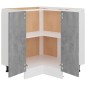 vidaXL Eckunterschrank Betongrau 75,5x75,5x81,5 cm Holzwerkstoff vidaXL Eckunterschrank Betongrau 75,5x75,5x81,5 cm Holzwerkstoff
