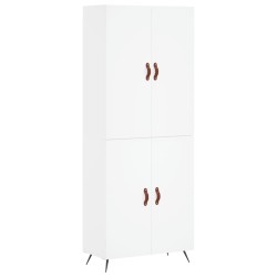Highboard Weiß 69,5x34x180 cm Holzwerkstoff