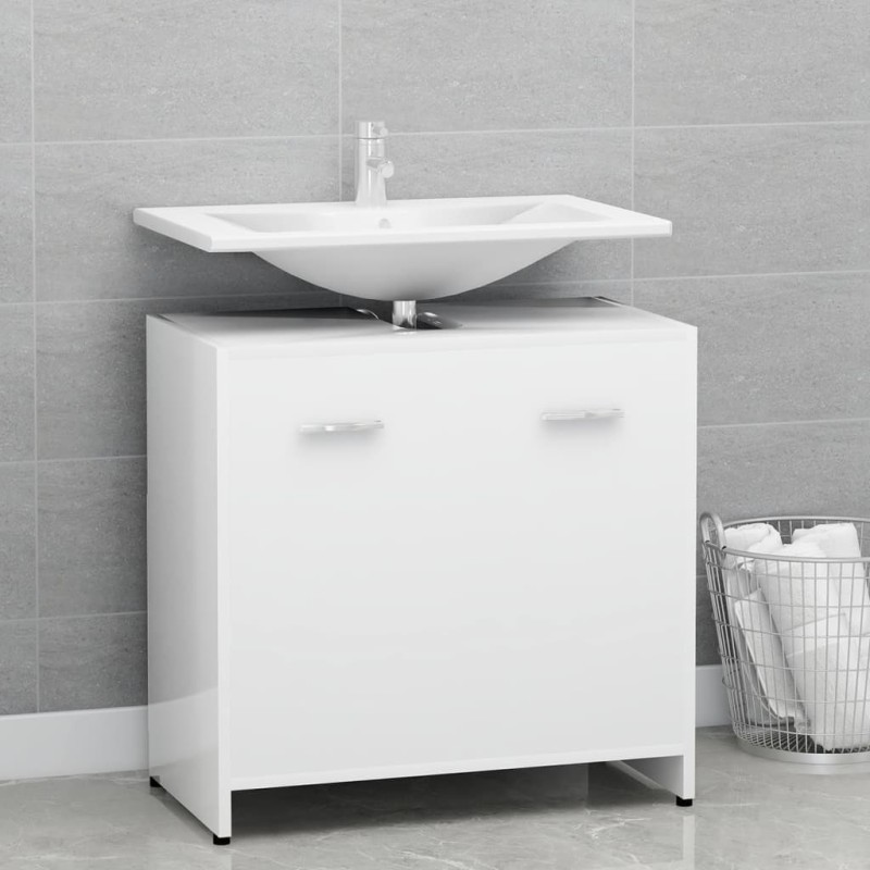 vidaXL Badezimmerschrank Weiß 60x33x61 cm Holzwerkstoff vidaXL Badezimmerschrank Weiß 60x33x61 cm Holzwerkstoff