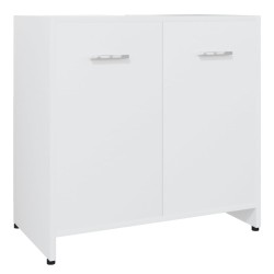 vidaXL Badezimmerschrank Weiß 60x33x61 cm Holzwerkstoff