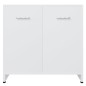 vidaXL Badezimmerschrank Weiß 60x33x61 cm Holzwerkstoff vidaXL Badezimmerschrank Weiß 60x33x61 cm Holzwerkstoff