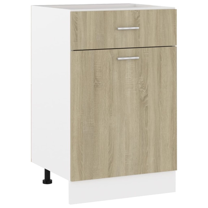 vidaXL Schubunterschrank Sonoma-Eiche 50x46x81,5 cm Holzwerkstoff vidaXL Schubunterschrank Sonoma-Eiche 50x46x81,5 cm Holzwerkstoff