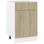 vidaXL Schubunterschrank Sonoma-Eiche 50x46x81,5 cm Holzwerkstoff vidaXL Schubunterschrank Sonoma-Eiche 50x46x81,5 cm Holzwerkstoff