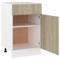 vidaXL Schubunterschrank Sonoma-Eiche 50x46x81,5 cm Holzwerkstoff vidaXL Schubunterschrank Sonoma-Eiche 50x46x81,5 cm Holzwerkstoff