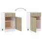 vidaXL Schubunterschrank Sonoma-Eiche 50x46x81,5 cm Holzwerkstoff vidaXL Schubunterschrank Sonoma-Eiche 50x46x81,5 cm Holzwerkstoff