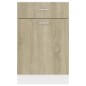 vidaXL Schubunterschrank Sonoma-Eiche 50x46x81,5 cm Holzwerkstoff vidaXL Schubunterschrank Sonoma-Eiche 50x46x81,5 cm Holzwerkstoff