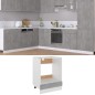 vidaXL Herdumbauschrank Betongrau 60x46x81,5 cm Holzwerkstoff vidaXL Herdumbauschrank Betongrau 60x46x81,5 cm Holzwerkstoff