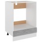 vidaXL Herdumbauschrank Betongrau 60x46x81,5 cm Holzwerkstoff vidaXL Herdumbauschrank Betongrau 60x46x81,5 cm Holzwerkstoff