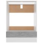 vidaXL Herdumbauschrank Betongrau 60x46x81,5 cm Holzwerkstoff vidaXL Herdumbauschrank Betongrau 60x46x81,5 cm Holzwerkstoff