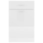 vidaXL Schubunterschrank Hochglanz-Weiß 50x46x81,5 cm Holzwerkstoff vidaXL Schubunterschrank Hochglanz-Weiß 50x46x81,5 cm Holzwerkstoff