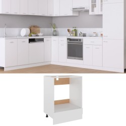 vidaXL Herdumbauschrank Weiß 60x46x81,5 cm Holzwerkstoff