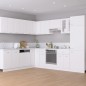 vidaXL Herdumbauschrank Weiß 60x46x81,5 cm Holzwerkstoff vidaXL Herdumbauschrank Weiß 60x46x81,5 cm Holzwerkstoff