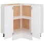vidaXL Eckunterschrank Weiß 75,5x75,5x80,5 cm Holzwerkstoff vidaXL Eckunterschrank Weiß 75,5x75,5x80,5 cm Holzwerkstoff