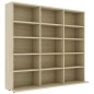vidaXL CD-Regal Sonoma-Eiche 102x23x89,5 cm Holzwerkstoff vidaXL CD-Regal Sonoma-Eiche 102x23x89,5 cm Holzwerkstoff
