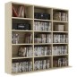 vidaXL CD-Regal Sonoma-Eiche 102x23x89,5 cm Holzwerkstoff vidaXL CD-Regal Sonoma-Eiche 102x23x89,5 cm Holzwerkstoff