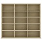 vidaXL CD-Regal Sonoma-Eiche 102x23x89,5 cm Holzwerkstoff vidaXL CD-Regal Sonoma-Eiche 102x23x89,5 cm Holzwerkstoff