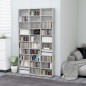 vidaXL CD-Schrank Betongrau 102x16x177,5 cm Holzwerkstoff vidaXL CD-Schrank Betongrau 102x16x177,5 cm Holzwerkstoff
