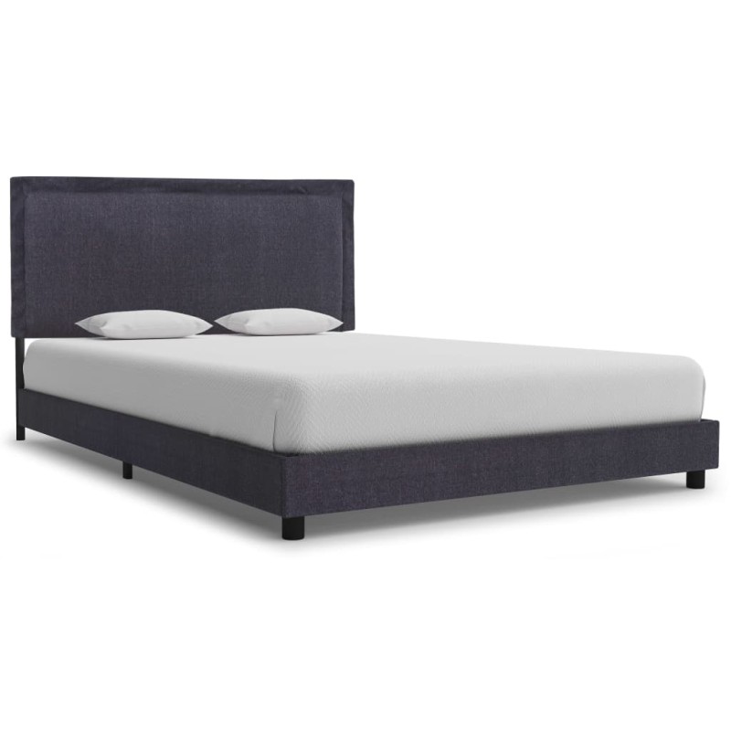 vidaXL Bettgestell Dunkelgrau Stoff 140×200 cm vidaXL Bettgestell Dunkelgrau Stoff 140×200 cm