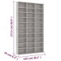 vidaXL CD-Schrank Betongrau 102x16x177,5 cm Holzwerkstoff vidaXL CD-Schrank Betongrau 102x16x177,5 cm Holzwerkstoff