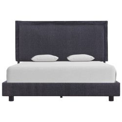 vidaXL Bettgestell Dunkelgrau Stoff 140×200 cm 