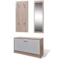 Garderoben Flur 3-in-1 Schuhschrank Schuhkipper Spiegel Garderoben Flur 3-in-1 Schuhschrank Schuhkipper Spiegel
