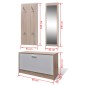 Garderoben Flur 3-in-1 Schuhschrank Schuhkipper Spiegel Garderoben Flur 3-in-1 Schuhschrank Schuhkipper Spiegel
